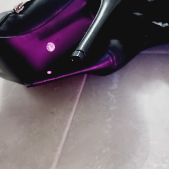 Azalea Wang Chic Black Over-the-Knee Boots with Floral Detail - Picture 9 of 10